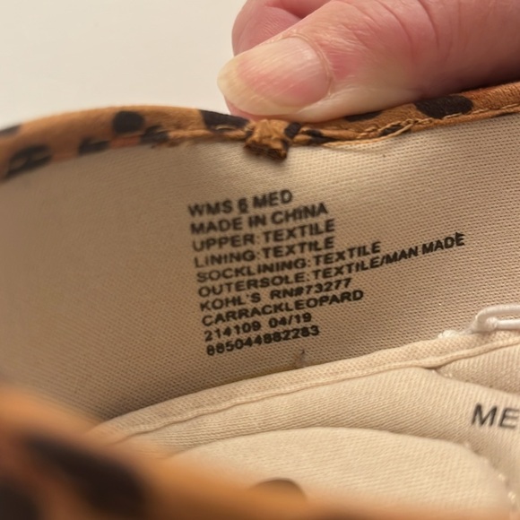 NWT SO Leopard Print Slip-Ons - Picture 6 of 6